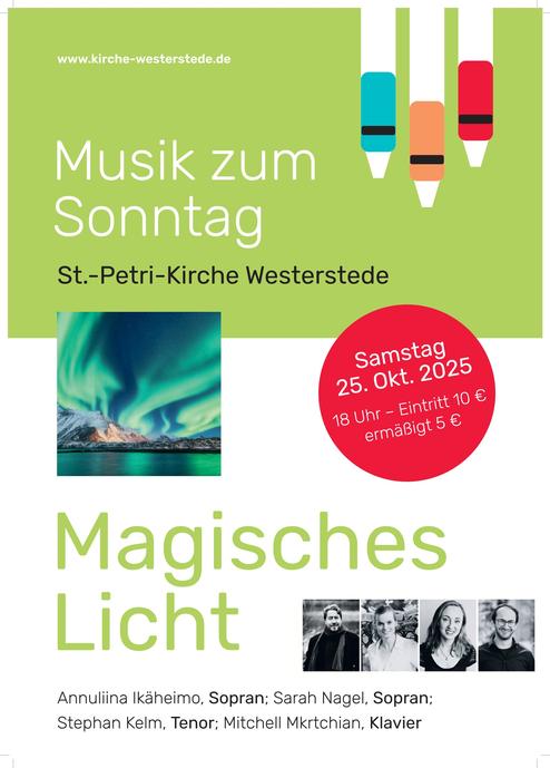 Plakat Musik zum Sonntag Oktober 2025
